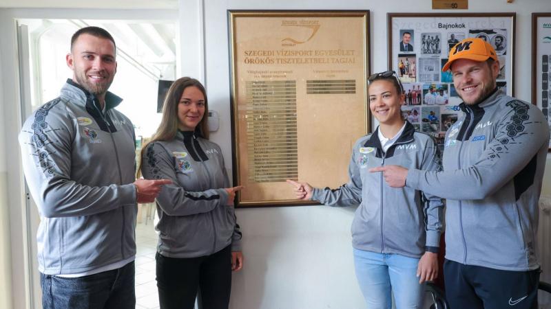 A szegedi fiatalok izgalmas lehetőséget kaptak, hogy világbajnokokkal mérhessék össze tudásukat a vízitelepen.